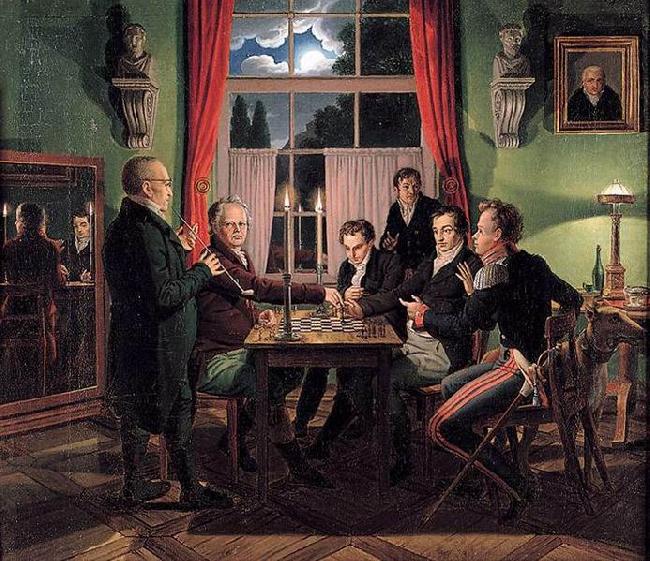 Chess Players, Johann Erdmann Hummel